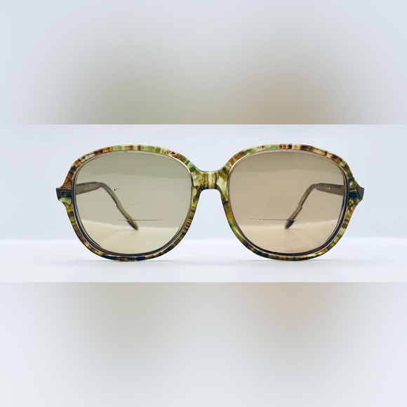 Vintage Fine Line Brown Oval Sunglasses Frames Only - Picture 3 of 8